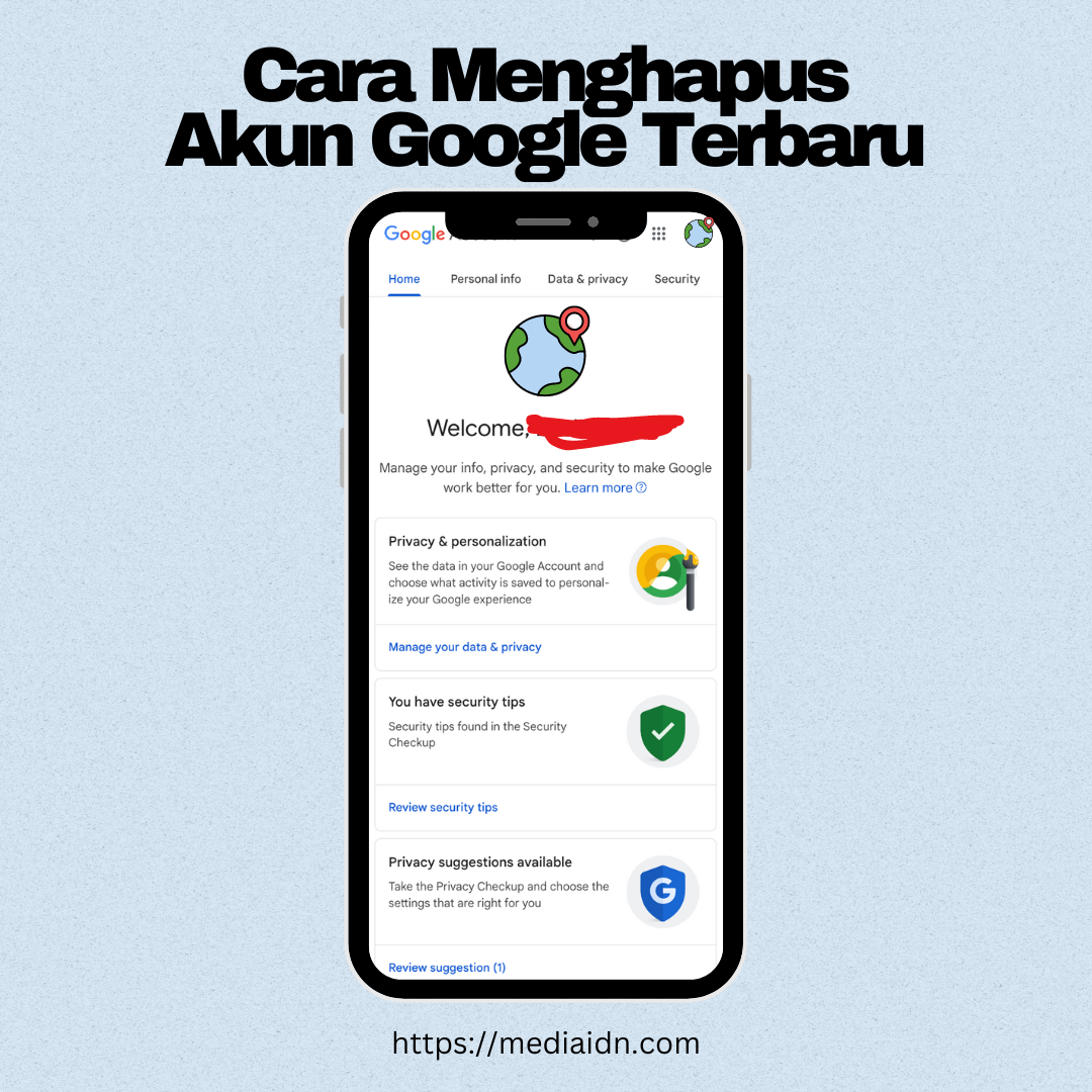 Cara Menghapus Akun Google Terbaru